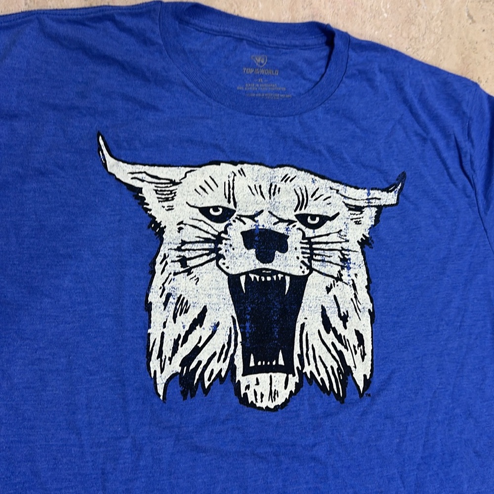 Men's Comfort Wash Royal Kentucky Wildcats Vintage Logo T-Shirt NWT XL - Picture 4 of 5